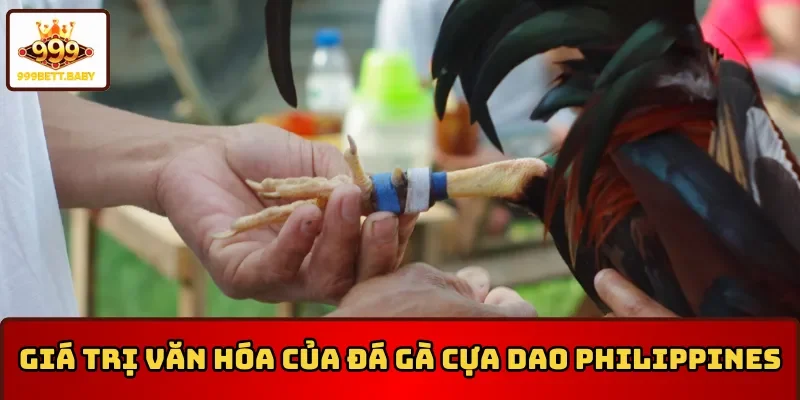 Giá trị văn hóa của đá gà cựa dao Philippines