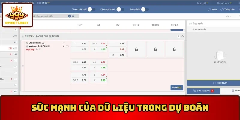 Sức mạnh của dữ liệu trong dự đoán kèo chẵn lẻ